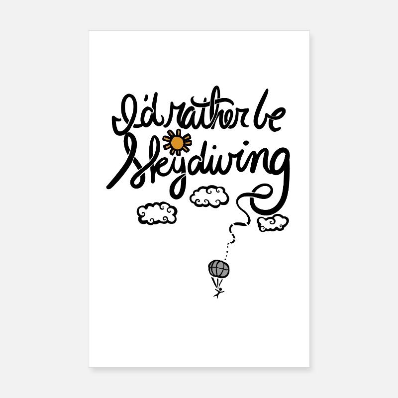 Sun and Clouds Balloon Night Sky Poster 8" x 12" (20x30 cm)