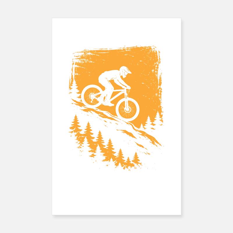 Descente VTT – Conception de VTT Poster 20 x 30 cm
