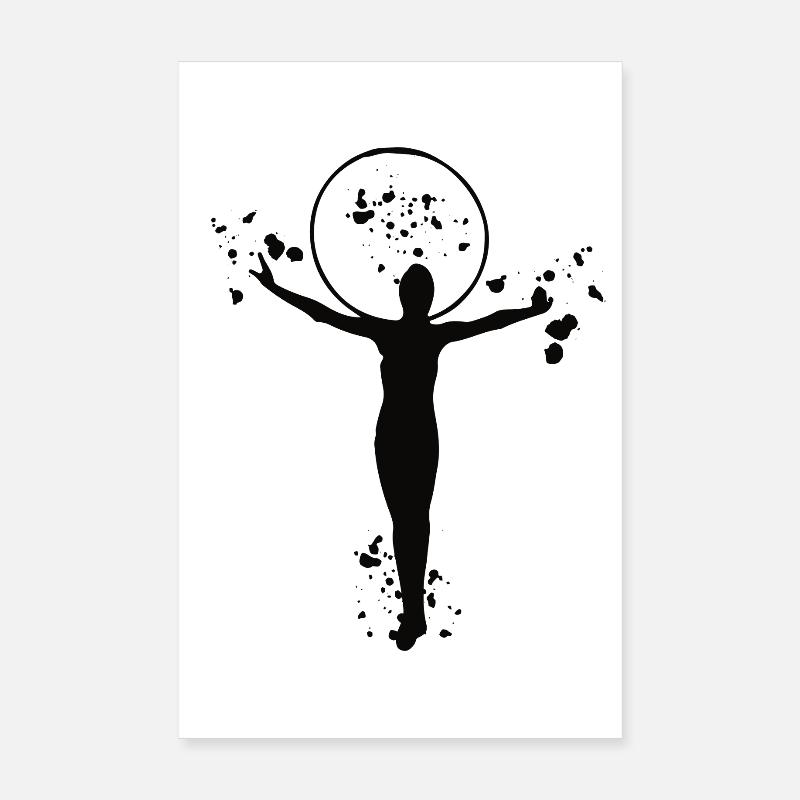 Gymnastics Hoops Rhythmic Gymnastics Poster 8" x 12" (20x30 cm)