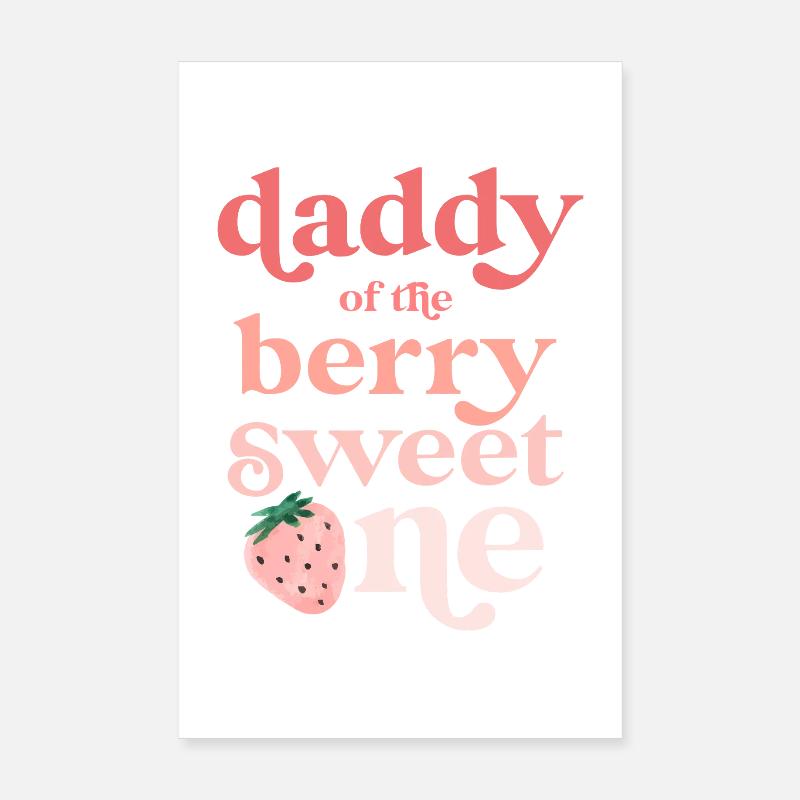 Typographie de Berry Sweet Daddy Poster 20 x 30 cm