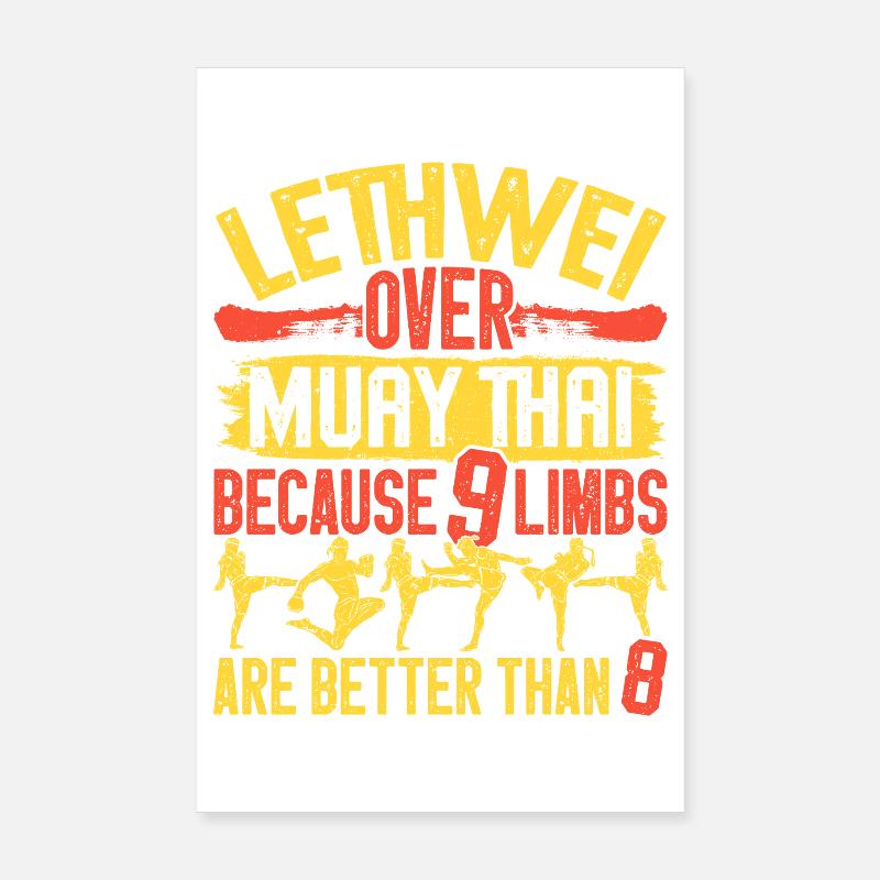  Lethwei Instructor Art of 9 limbs Burmese Boxing Poster 8" x 12" (20x30 cm)