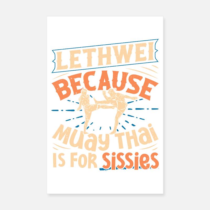 Entraînement du Lethwei Boxeur birman Boxe birmane Poster 20 x 30 cm