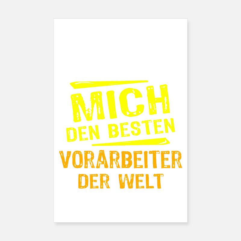 Vorarbeiter Geschenk Poster 20x30 cm