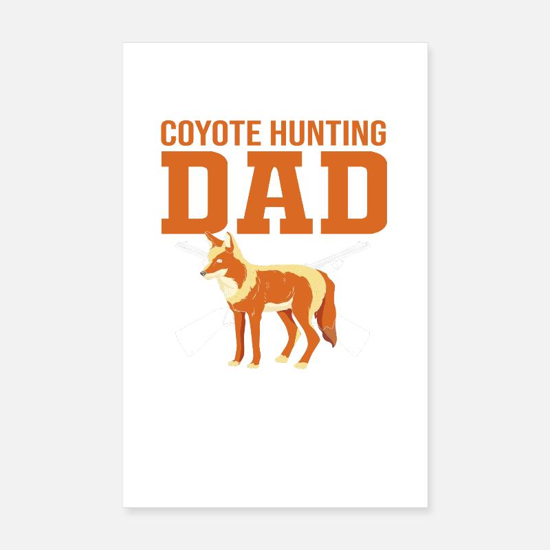 Kojote Jagd Jäger Poster 20x30 cm