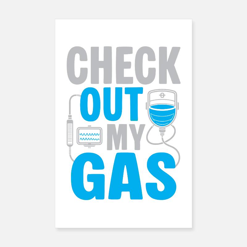 Anesthesiologist Check Out Anesthesia Poster 20x30 cm