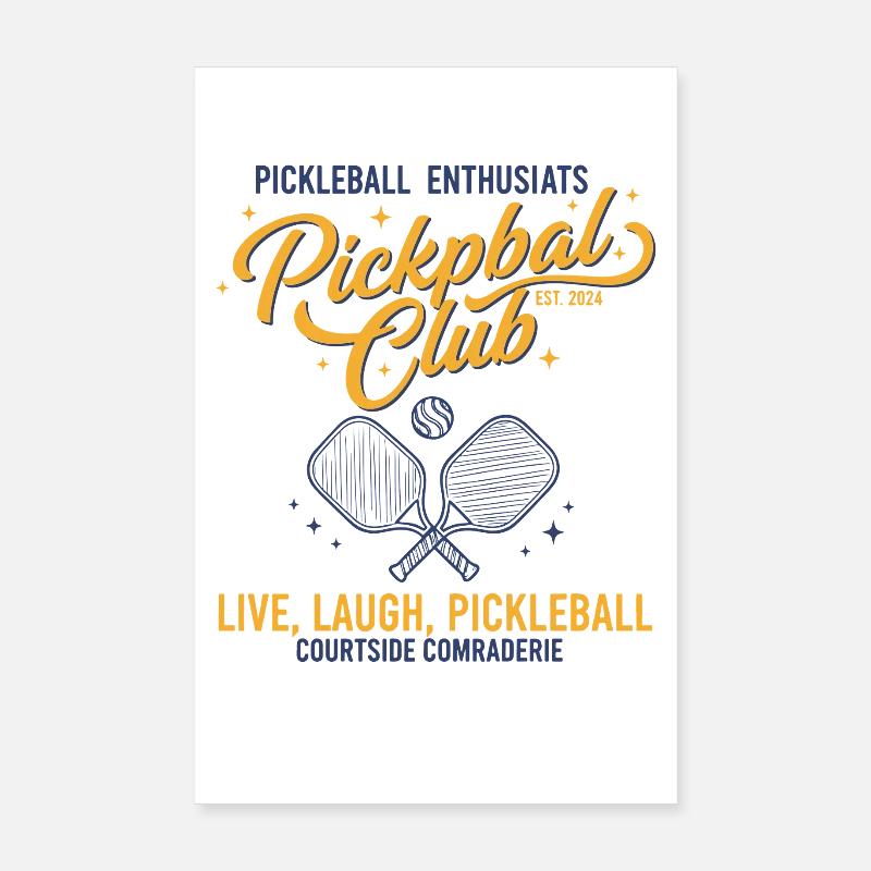 Pickleball player pickle ball love pickleball live Poster 8" x 12" (20x30 cm)