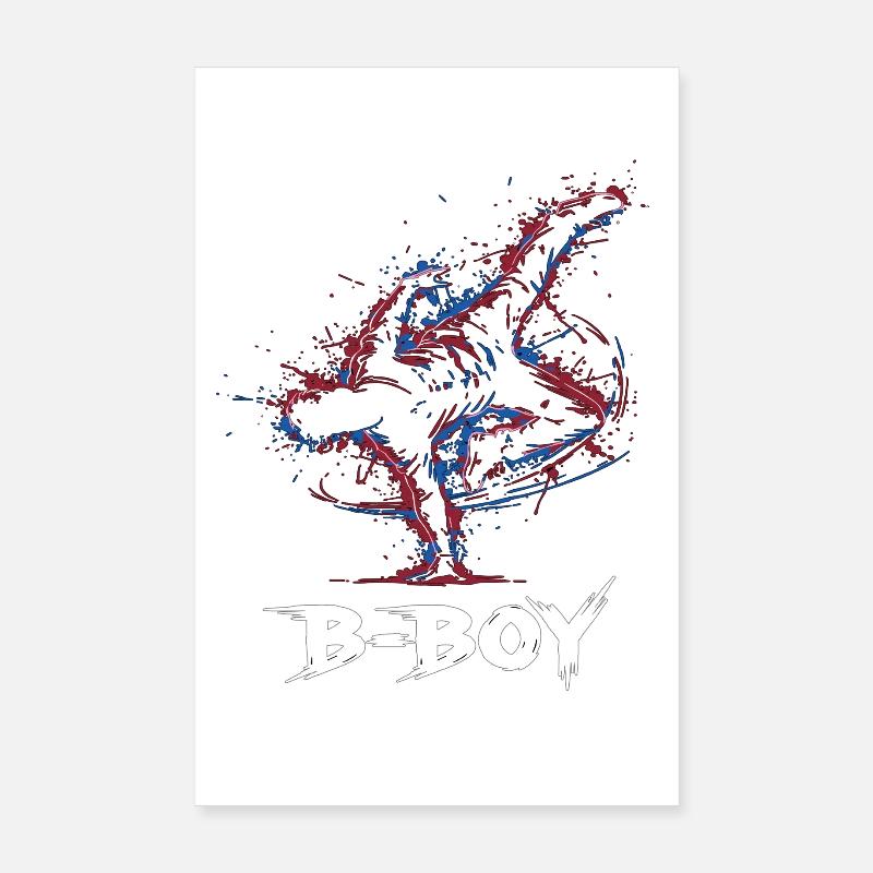 Breakdance B-Boy Danse de rue Hip Hop Poster 20 x 30 cm