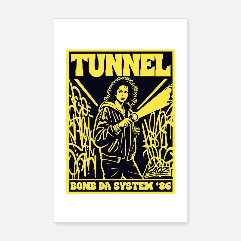 Tunnel Graffiti 86 Bomb Da System Poster 8" x 12" (20x30 cm)