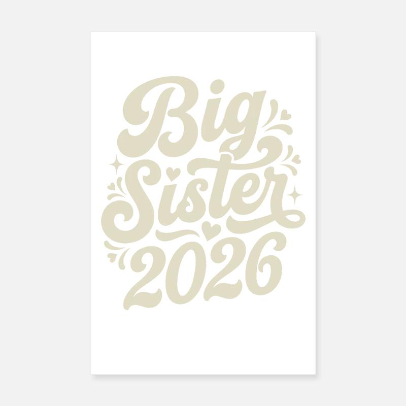 Große Schwester 2026 Script-Design Poster 20x30 cm