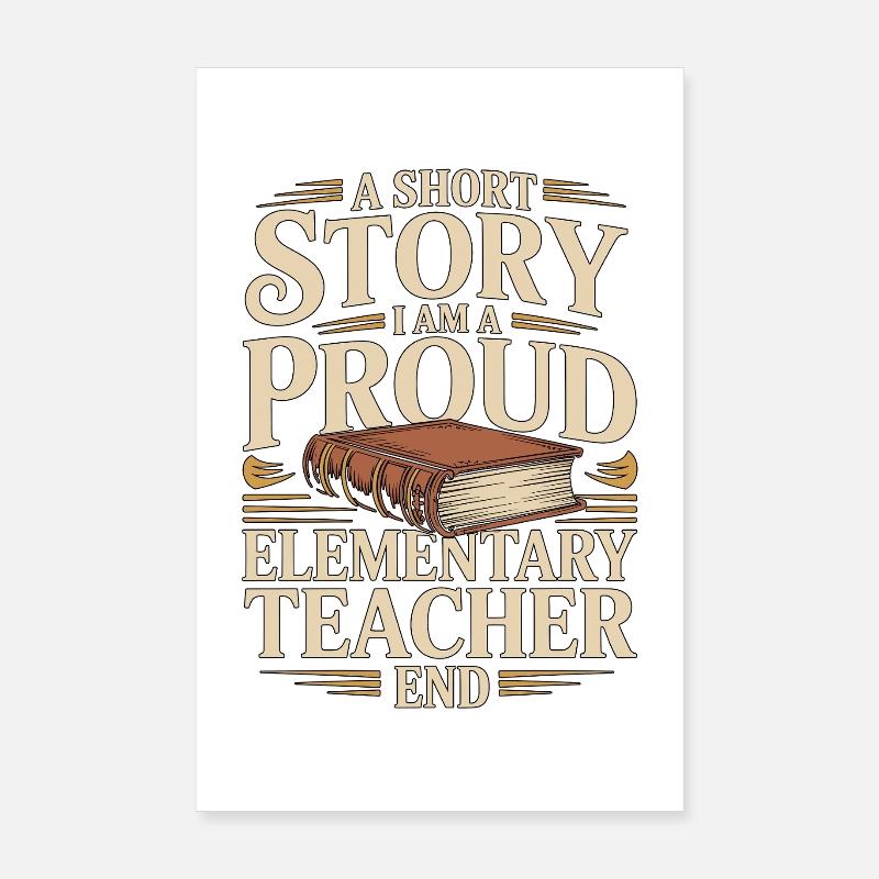 Enseignant d’école primaire Une nouvelle Enseignant de primaire Poster 20 x 30 cm
