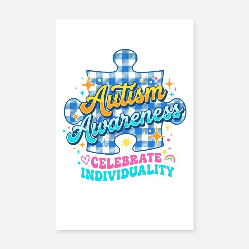 Autismus Bewusstsein Puzzle Poster 20x30 cm