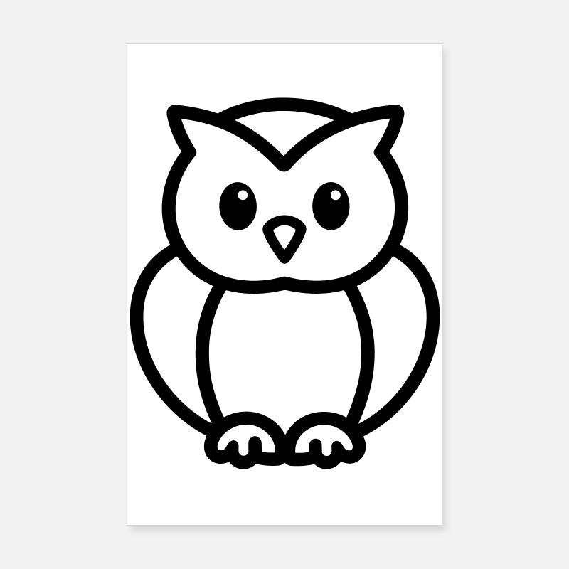 Eule Poster 20x30 cm