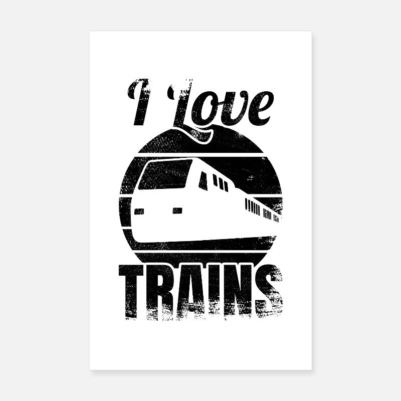 Railway lovers Poster 8" x 12" (20x30 cm)