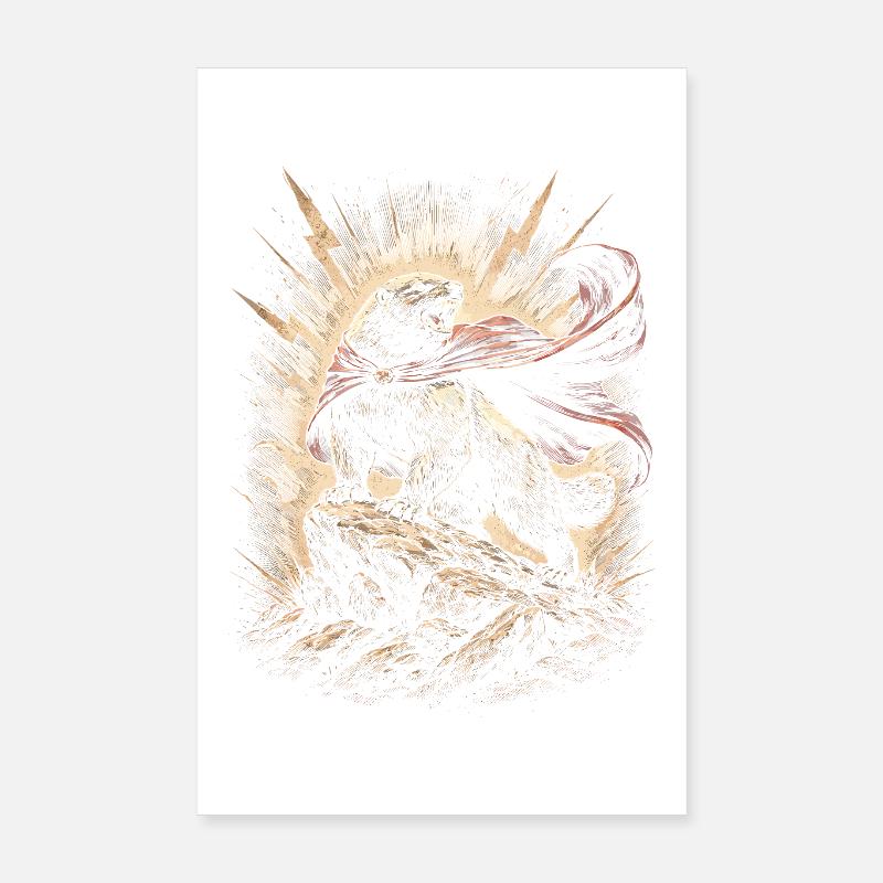 Honigdachs Honey Badger Tier Poster 20x30 cm