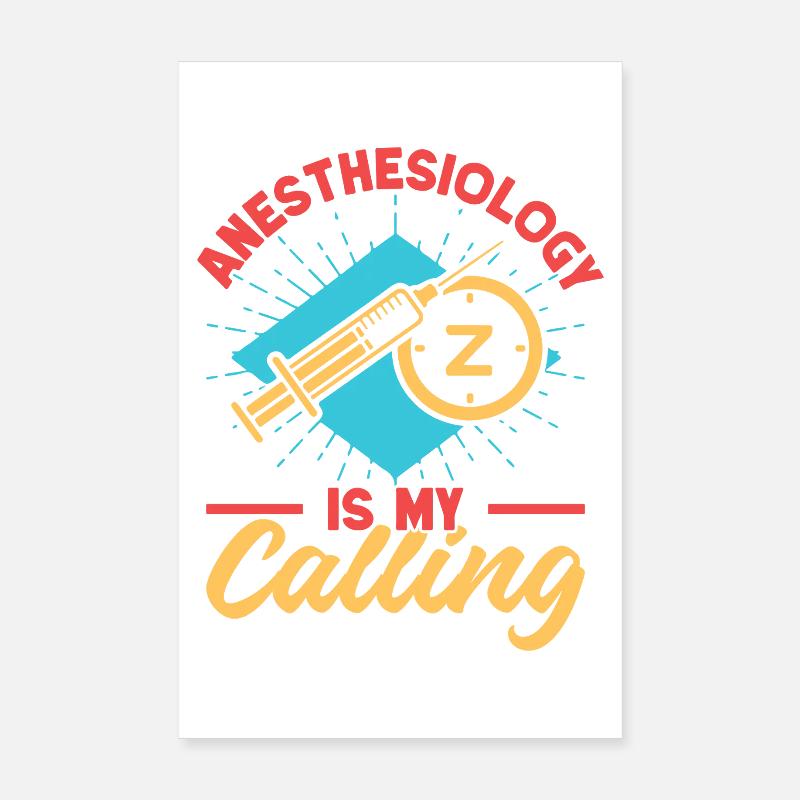 L’anesthésiste est ma vocation Poster 20 x 30 cm