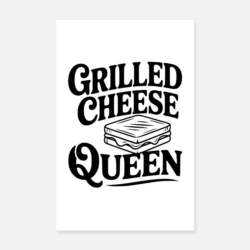 Grilled Cheese Queen Poster 8" x 12" (20x30 cm)