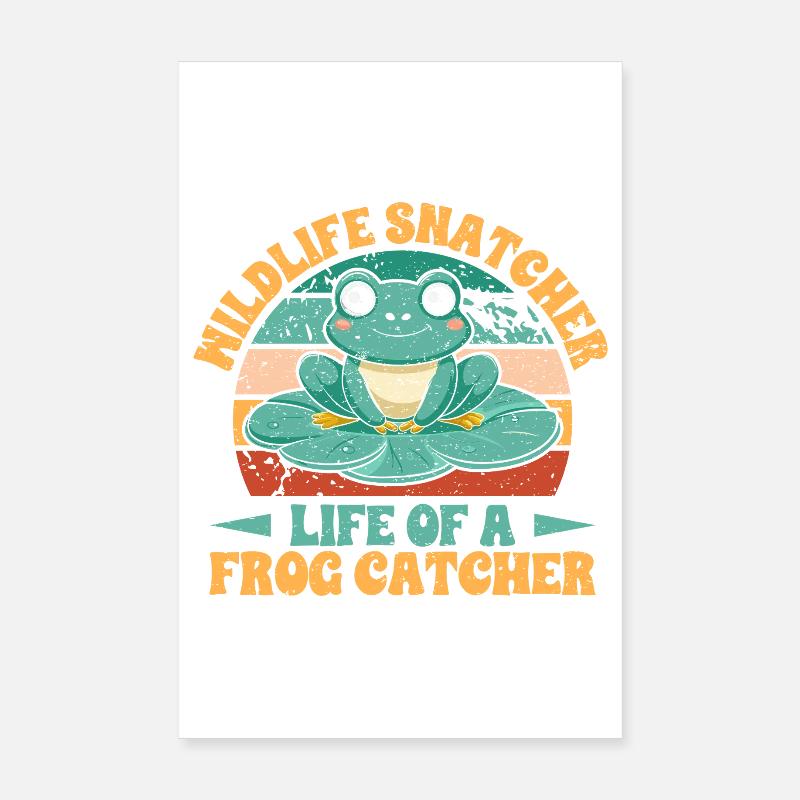 Grenouille attrape-grenouille, Grenouille dragueuse Poster 20 x 30 cm