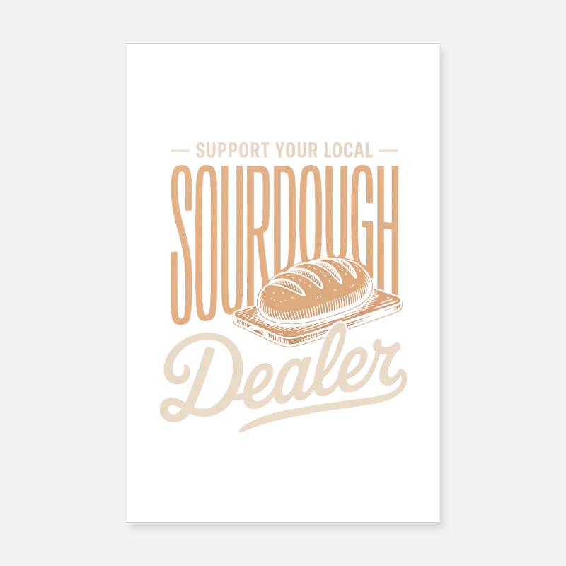 Marchand local de levain Poster 20 x 30 cm