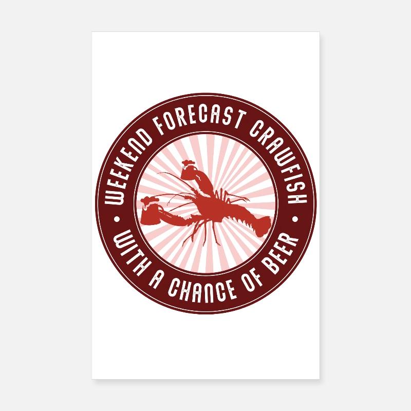 Crawfish Weekend Bierchance Poster 20x30 cm