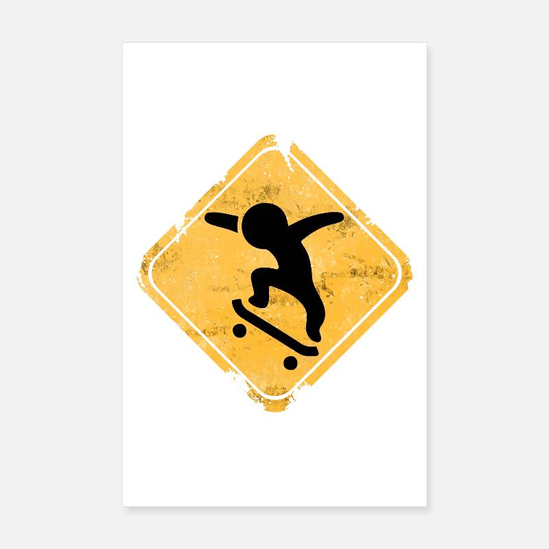Panneau Skateboard Vintage Poster 20 x 30 cm