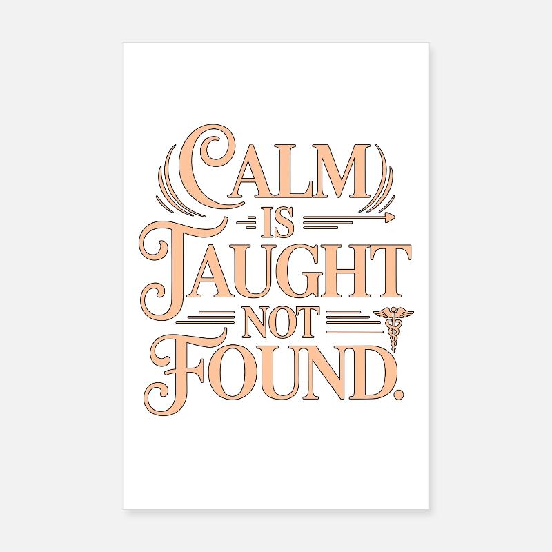 Paramedic Instructor Calm Is Taught Emergency Care Poster 8" x 12" (20x30 cm)