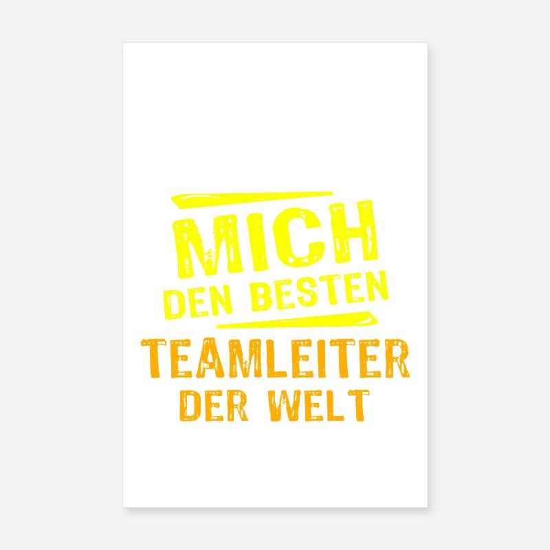 Teamleiter Geschenk Poster 20x30 cm