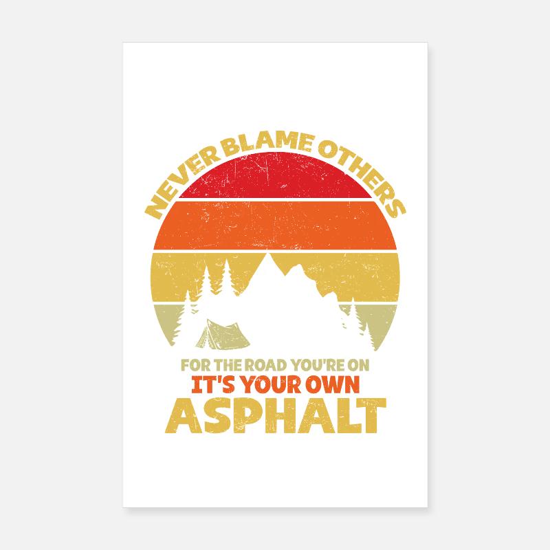 Camping Scouts Mountain Hiking Forest Campers Poster 8" x 12" (20x30 cm)