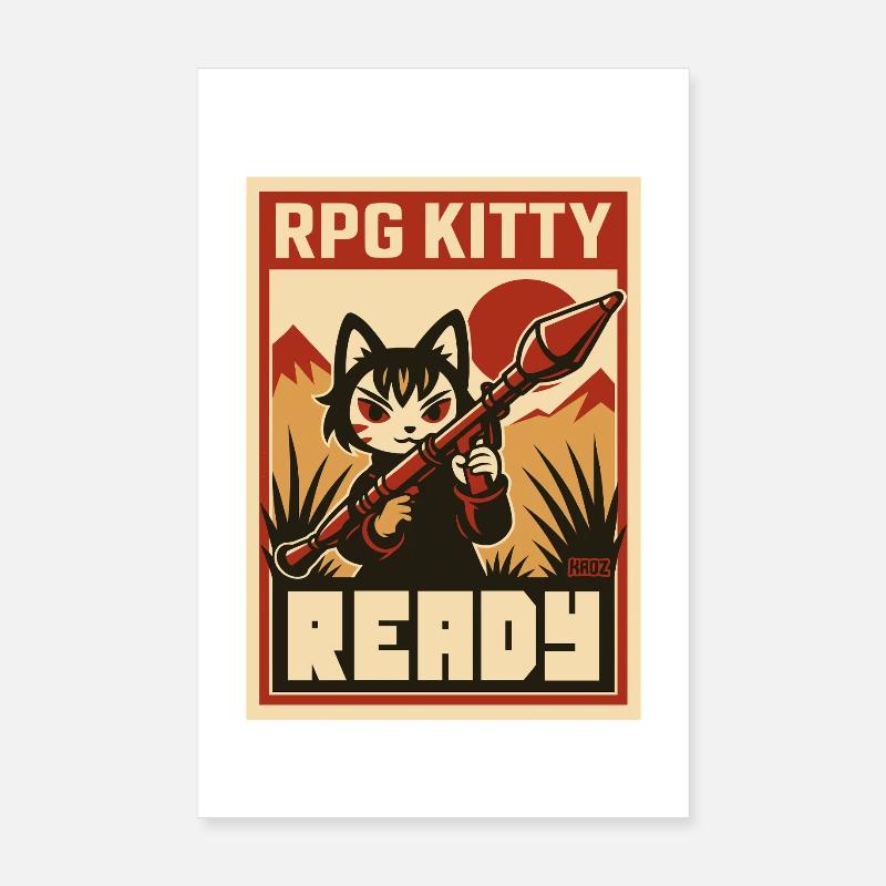 Affiche RPG Kitty Ready Poster 20 x 30 cm