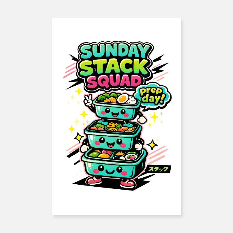 Sunday Stack | Meal Prep Crew Poster 8" x 12" (20x30 cm)