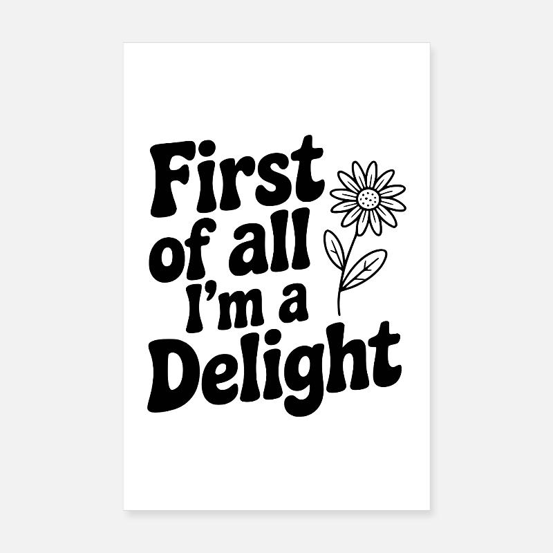 Zunächst einmal bin ich eine Freude Poster 20x30 cm