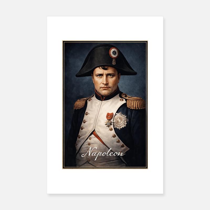 Uniforme militaire du portrait de Napoléon Poster 20 x 30 cm