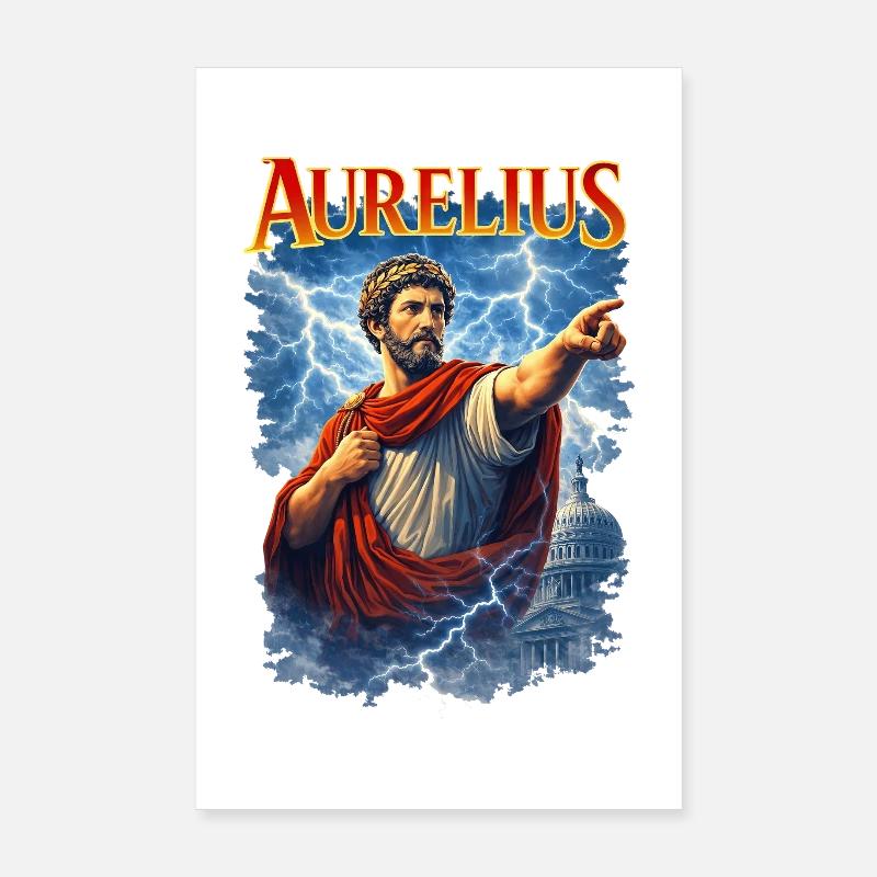 Marcus Aurelius Porträt Poster 20x30 cm