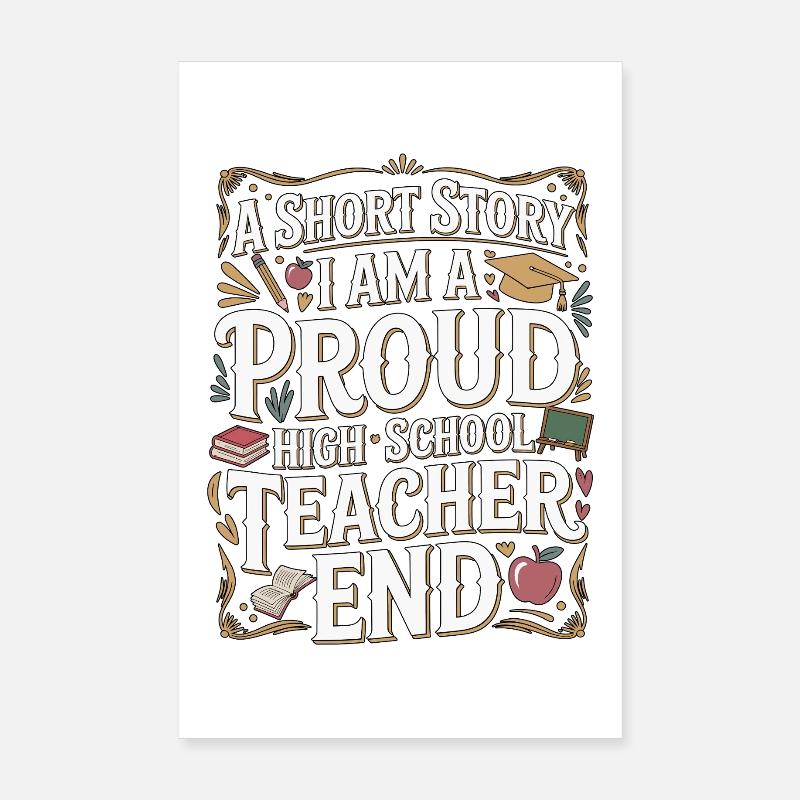 Enseignant de lycée : une nouvelle : carrière d’enseignant Poster 20 x 30 cm