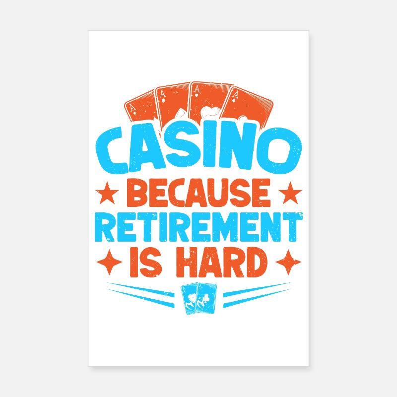 Fan de jeux parce que la retraite est difficile à jouer Poster 20 x 30 cm