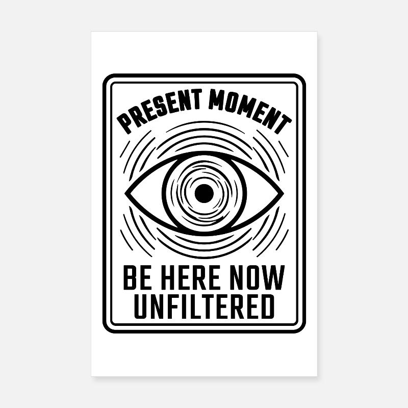 Eye Mindfulness Present Moment Poster 8" x 12" (20x30 cm)