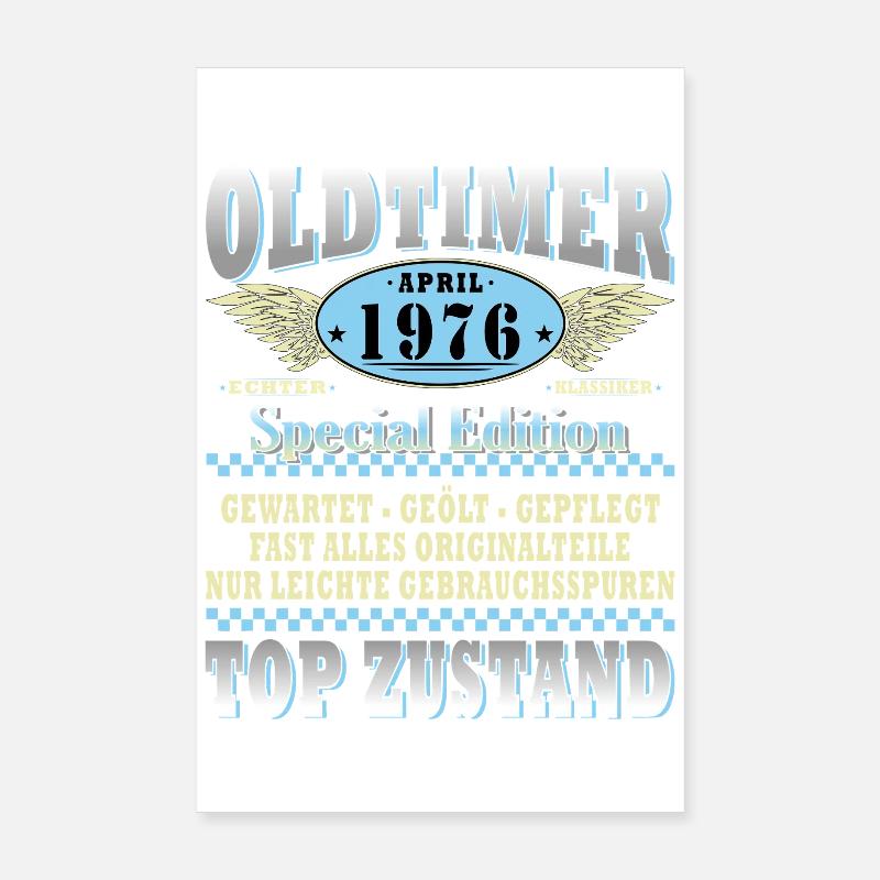 Oldtimer April 1976 Special Edition Poster 20x30 cm