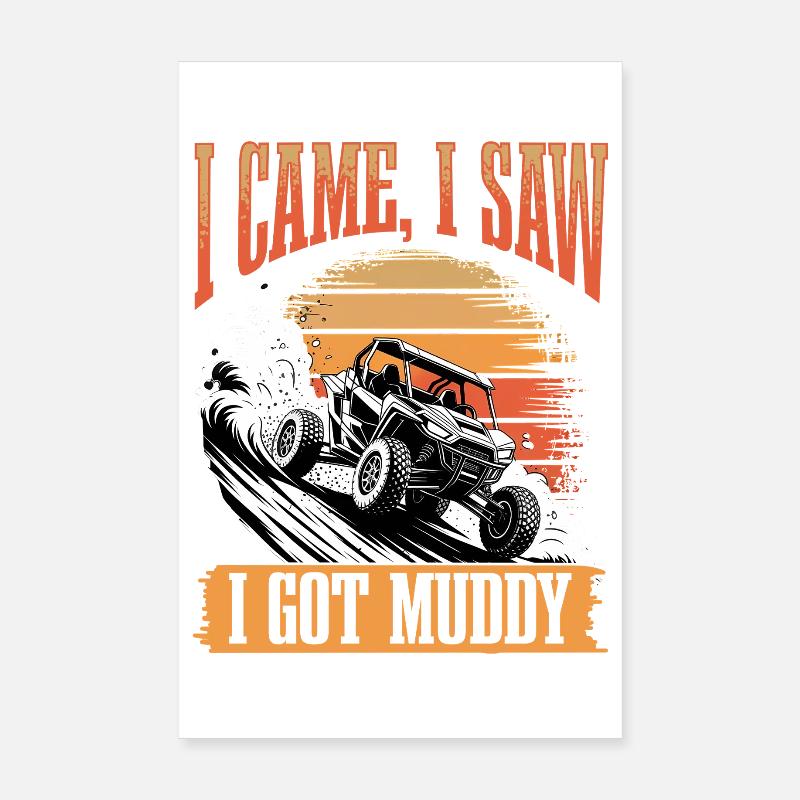 UTV Off Road 4 Wheeler Side by side Poster 20x30 cm