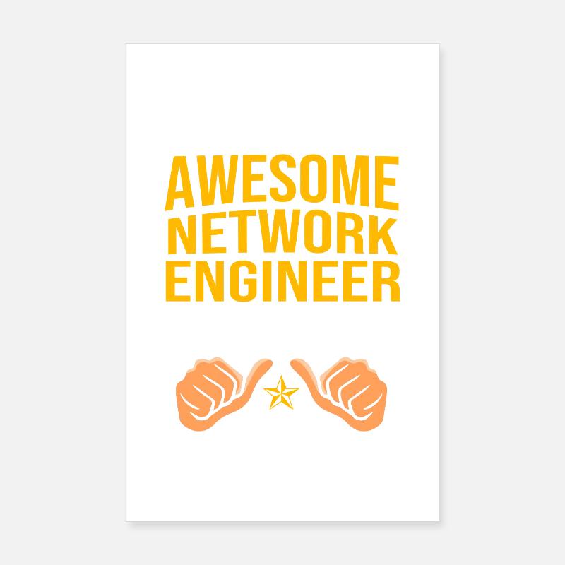 Network Engineer Programmer Computer Scientist Poster 8" x 12" (20x30 cm)
