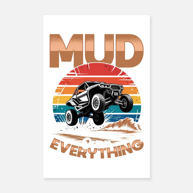 UTV Off Road 4 Wheeler Side by side Poster 8" x 12" (20x30 cm)