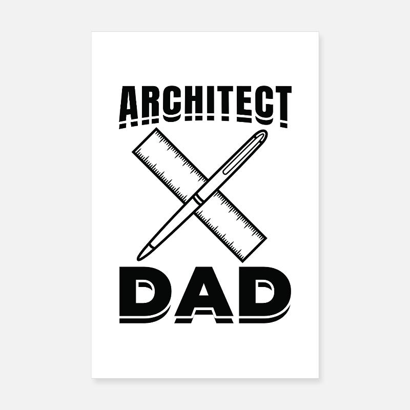Architecture Papa Poster 20 x 30 cm