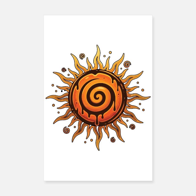Litha Pagan Summer Solstice Midsummer Midsommar Poster 8" x 12" (20x30 cm)