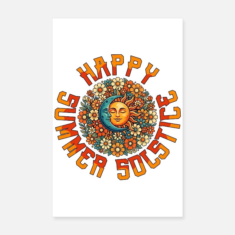Litha Pagan Solstice d’été Midsommar Poster 20 x 30 cm