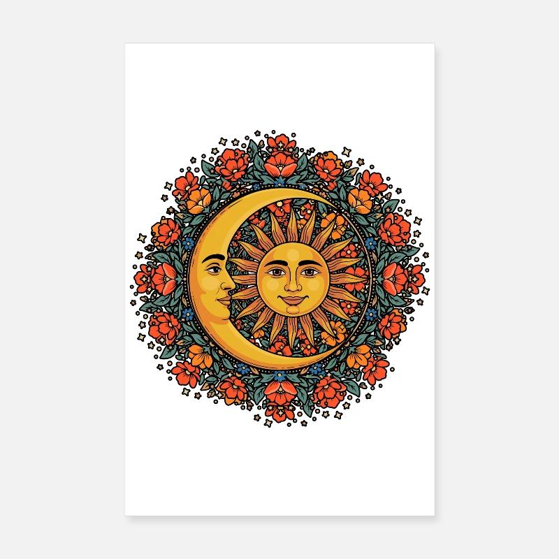 Litha Pagan Solstice d’été Midsommar Poster 20 x 30 cm