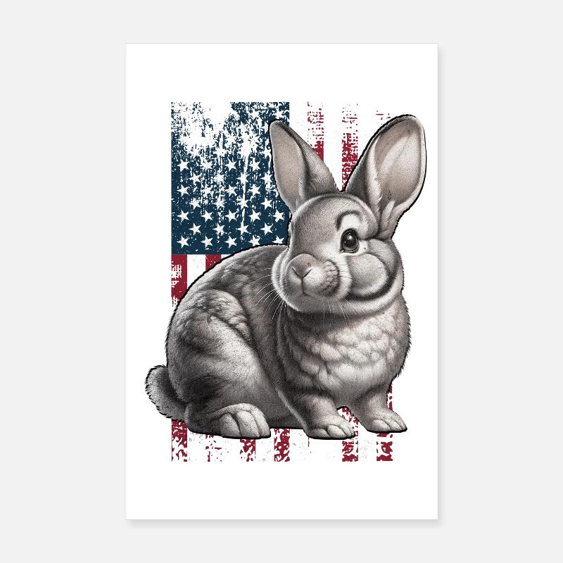 Rabbit Poster 8" x 12" (20x30 cm)