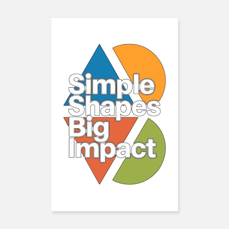 Designer de logo Formes simples Big Creative Designer Poster 20 x 30 cm