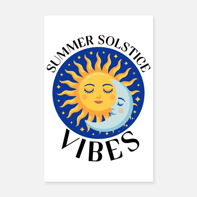 Litha Pagan Summer Solstice Midsummer Midsommar Poster 8" x 12" (20x30 cm)