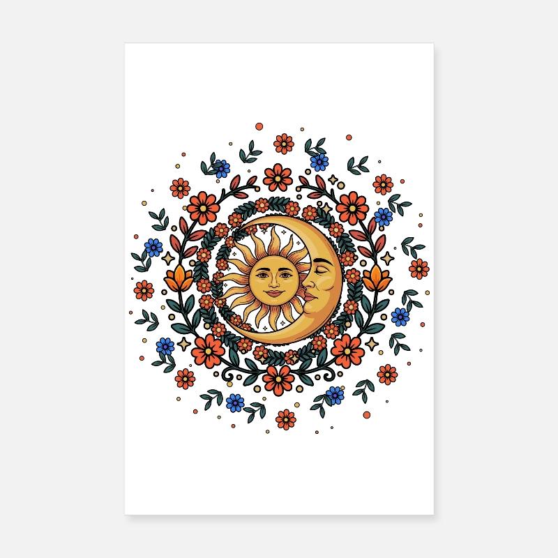 Litha Pagan Summer Solstice Midsummer Midsommar Poster 8" x 12" (20x30 cm)