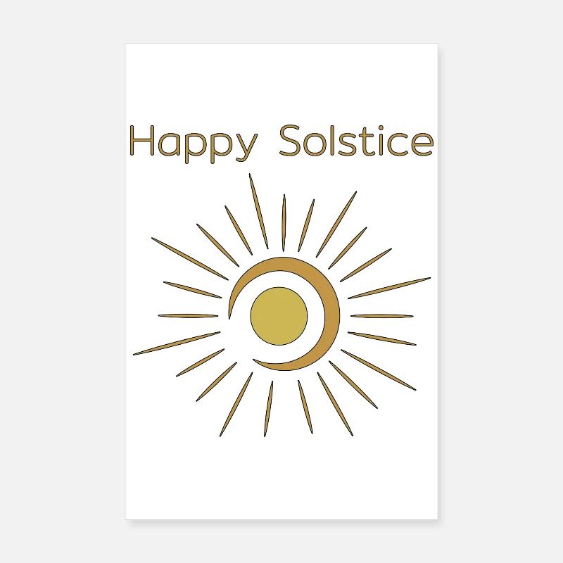 Litha Pagan Solstice d’été Midsommar Poster 20 x 30 cm