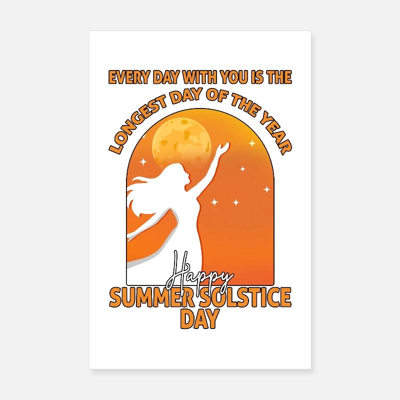 Litha Pagan Solstice d’été Midsommar Poster 20 x 30 cm