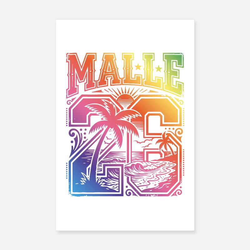 Malle 2026 Jersey Multicoloured Poster 8" x 12" (20x30 cm)